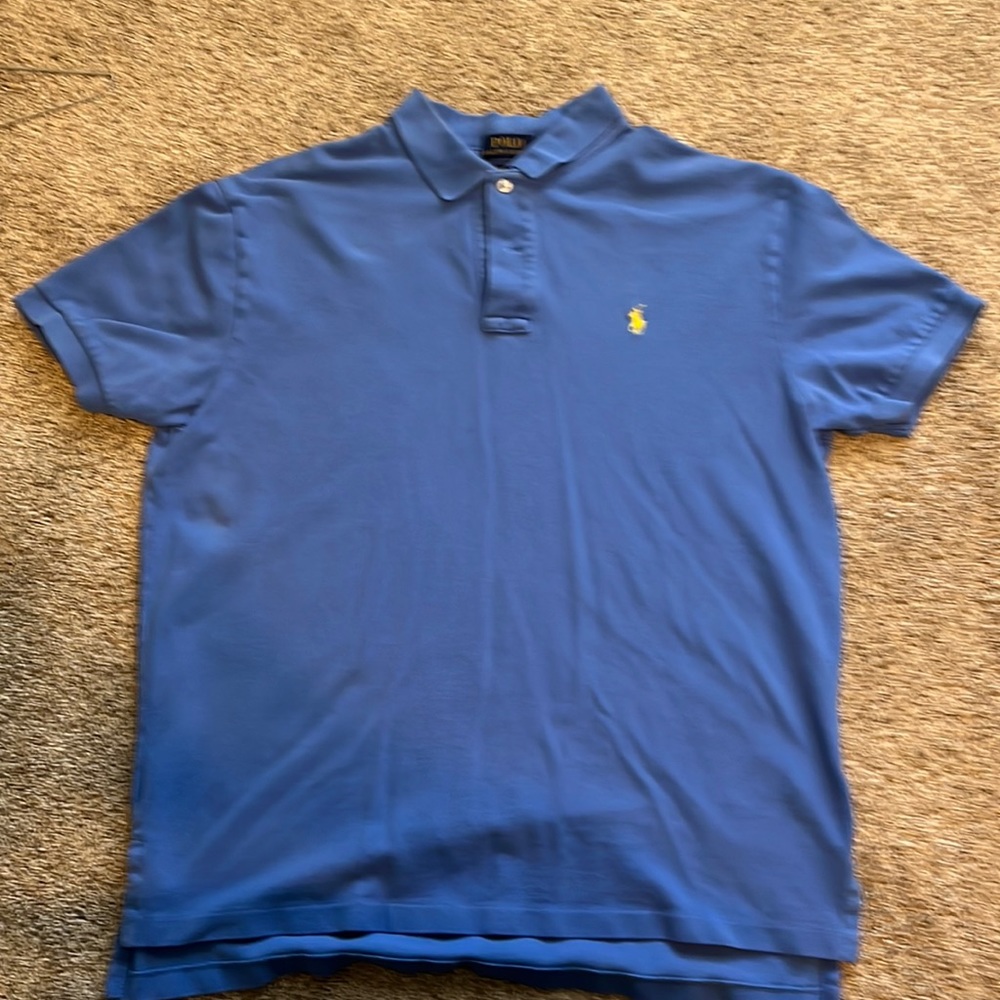 Polo Ralph Lauren. Size large. Blue w/ yellow horse